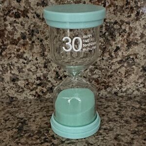 Glass sand timer 30 minute kitchen timer kids timer